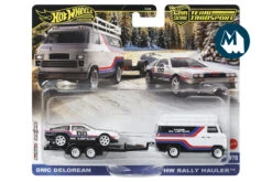 Hot Wheels #78 - HW Rally Hauler & Trailer / DMC DeLorean