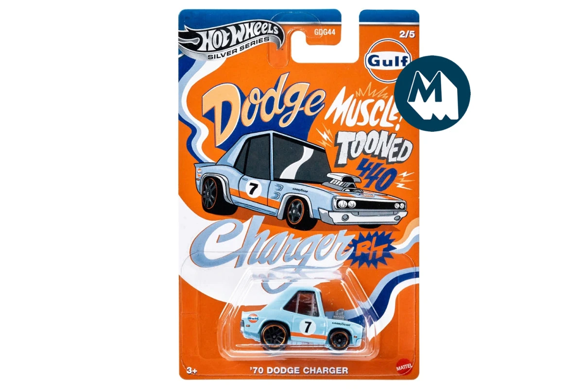 Hot Wheels Tooned Gulf Series (2025) #02 - Tooned '70 Dodge Charger 1 Hot Wheels Tooned Gulf Series (2025) #02 - Tooned '70 Dodge Charger