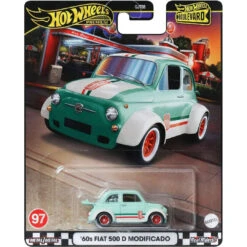 Hot Wheels Boulevard 60s Fiat 500 D Modificado (97) HRT65