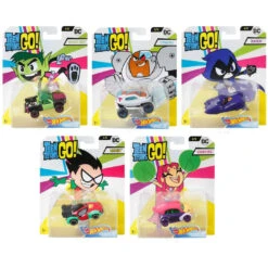 Hot Wheels Teen Titans Go! 5 Pack Diecast Toy Cars DMH73