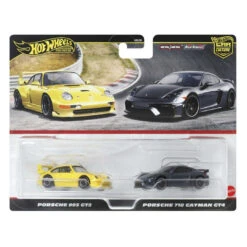 Hot Wheels Premium Car Culture 2-Pack - Porsche 993 GT2 And Porsche 718 Cayman GT4