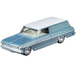 1964 Chevrolet Nova Panel Light Blue Metallic With White Top "Fast Wagons" Series Diecast Model Car By Hot Wheels