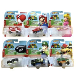 Hot Wheels Super Mario Bros Character Cars Set Of 6 Version 1