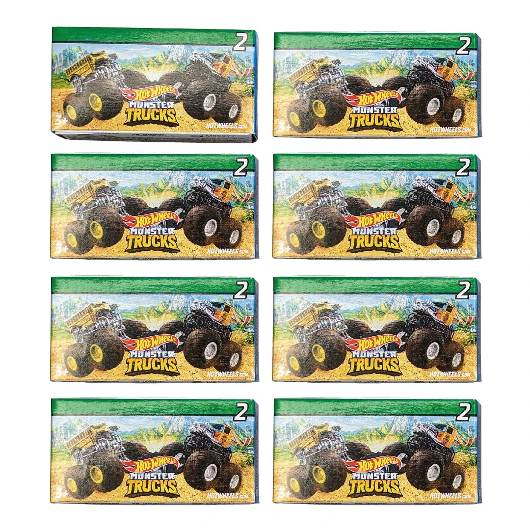 Hot Wheels Monster Trucks Set Of 8 - Mystery Trucks 2 Hot Wheels Monster Trucks Set Of 8 - Mystery Trucks - Image 2