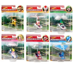 Hot Wheels Super Mario Kart Glider Die Cast Vehicle Set Of 6