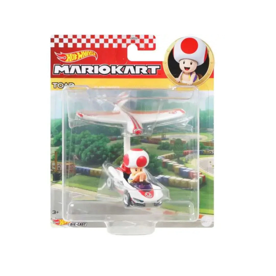 Hot Wheels Super Mario Kart Glider Die Cast Vehicle Set Of 6 2 Hot Wheels Super Mario Kart Glider Die Cast Vehicle Set Of 6 - Image 2
