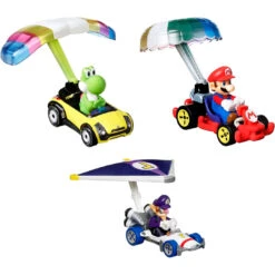 Hot Wheels Super Mario Character Car 3 Pack